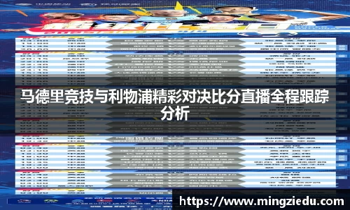 马德里竞技与利物浦精彩对决比分直播全程跟踪分析